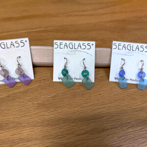 Sea Glass Earrings, The Creator's Hands