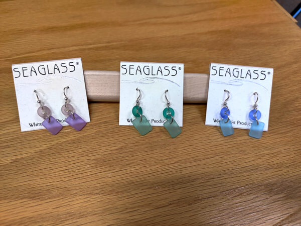 Sea Glass Earrings, The Creator's Hands